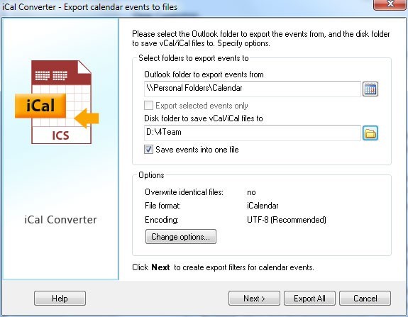 ICal Converter for Microsoft Outlook
