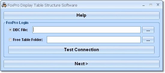 FoxPro Display Table Structure Software