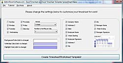 Excel Timesheet and Excel Timesheet Template Spreadsheet Maker
