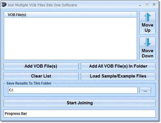 Join Multiple VOB Files Into One Software