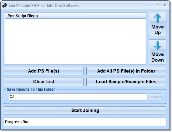 Join Multiple PS Files Into One Software