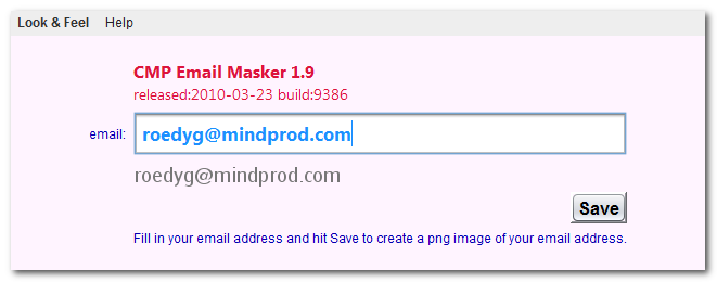 CMP Email Masker 1.9 Build