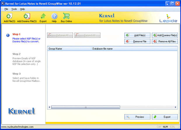 Kernel for Lotus Notes to Novell GroupWise