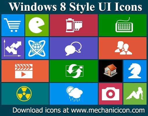 Windows 8 Style UI Icons
