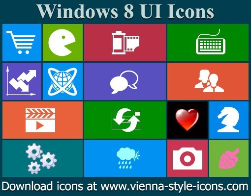 Windows 8 UI Icons