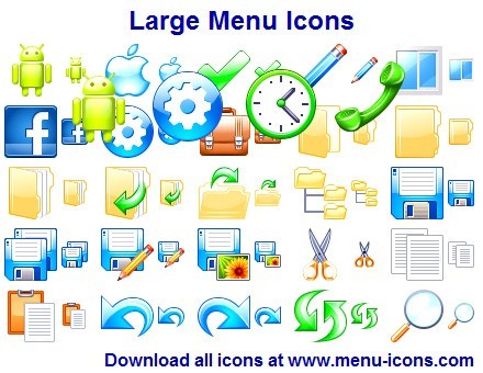 Large Menu Icons