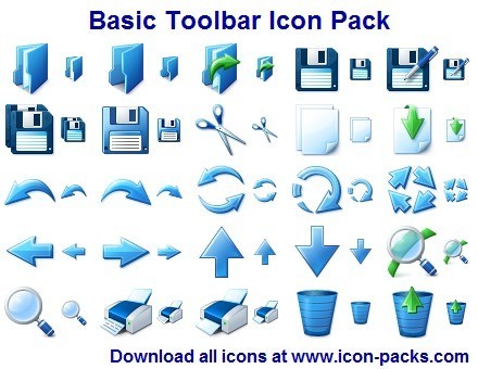 Basic Toolbar Icon Pack