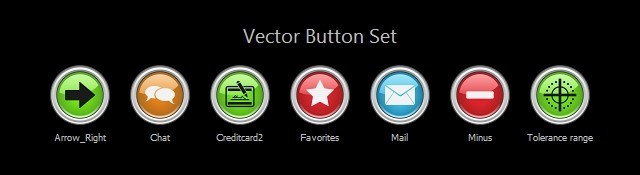 Vector Button_02 Icon Set