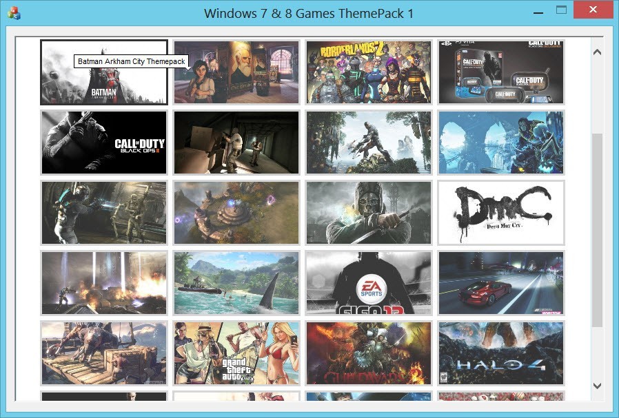 Windows Themes Games Pack 1
