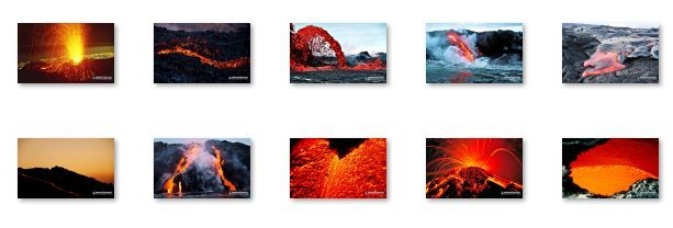 Red Hot Lava Windows 7 Theme