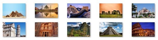 Seven Wonders of the World Win 7 Theme