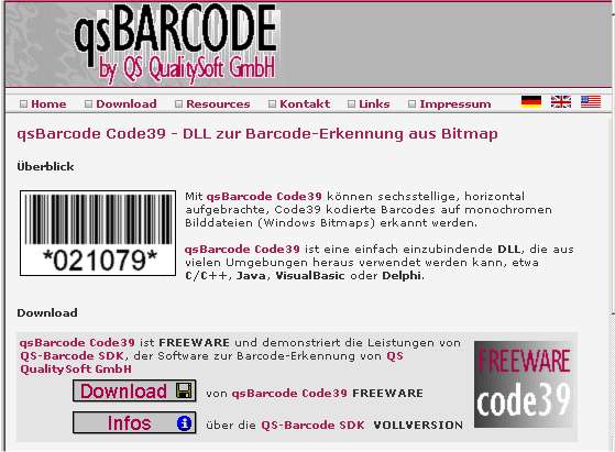 Qs Barcode Code39 Reading
