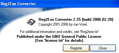 Reg2exe 2.30 Beta