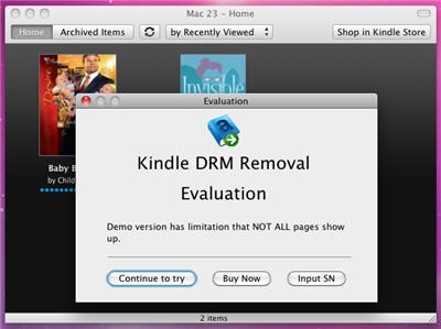 Kindle DRM Remvoal Mac