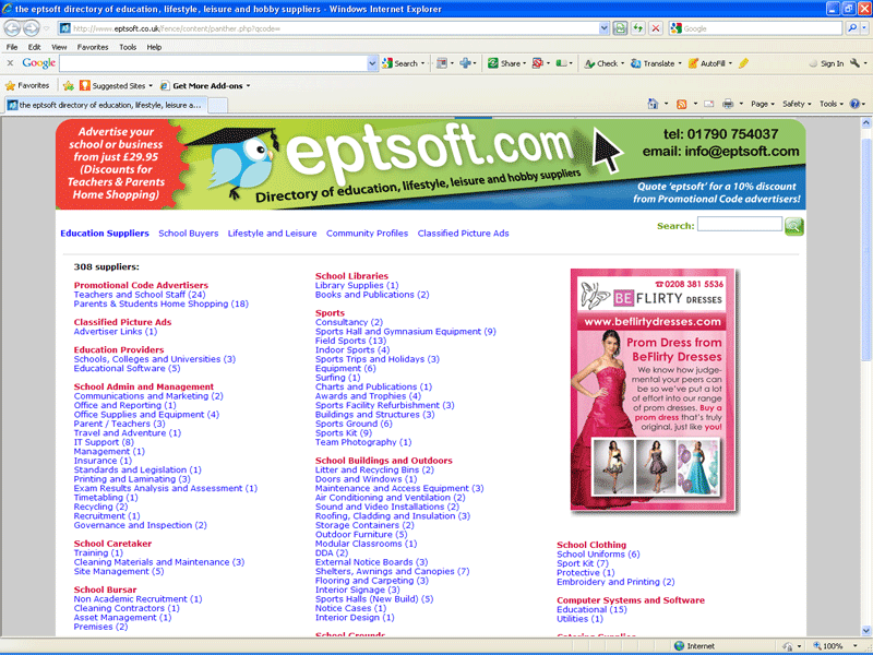 Directory of Education Suppliers