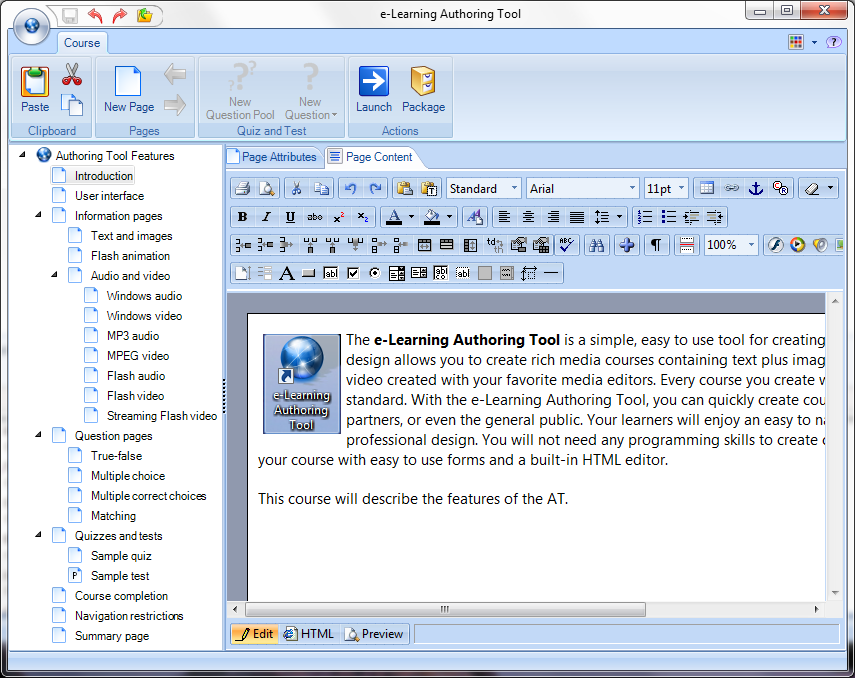 E-Learning Authoring Tool