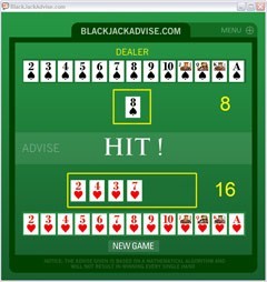 Blackjack Advisory Software
