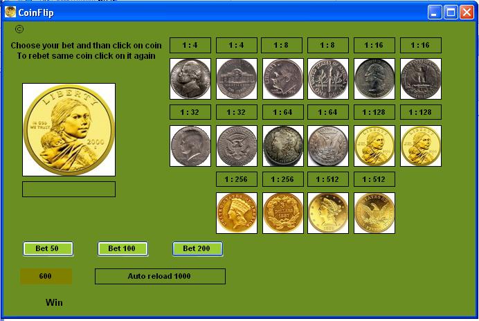 Coin flip game