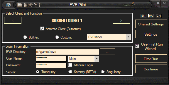 EVE Online Bot - EVE Pilot