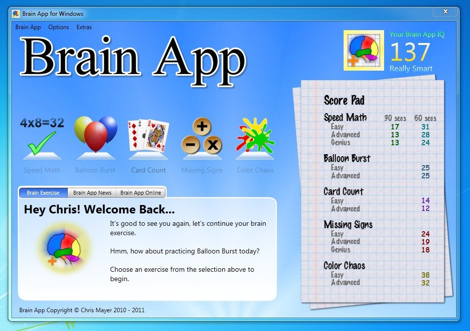Brain App for Windows