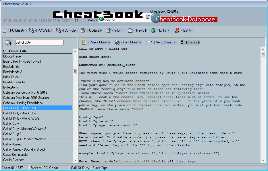 CheatBook Issue 12/2012 12-2012