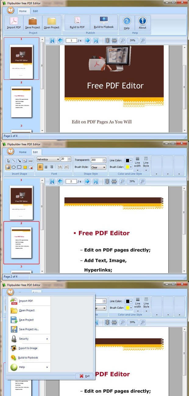 FlipBuilder PDF Editor (Freeware)