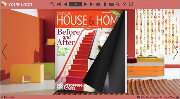 Neat Home Theme for Flip Book Designing
