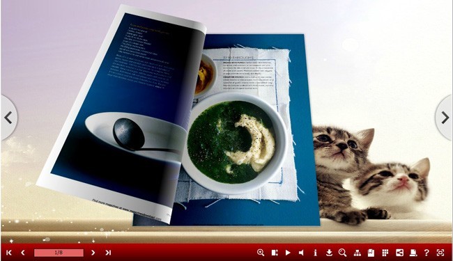 Pretty Cat Templates for 3D Flip Book