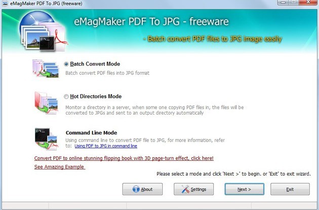 Free eMagMaker PDF to JPG