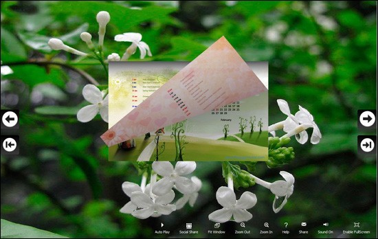 FlipBook Creator Themes Pack Calendar- Lilac