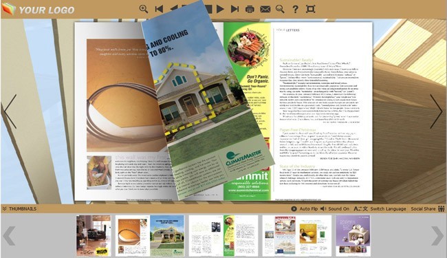 Home Templates for Pageflip PDF Book
