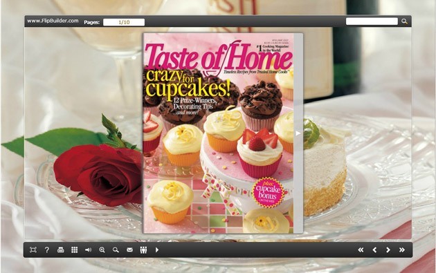 FlashBook Templates for Delicious Cake Style