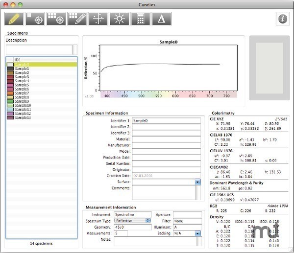 SpectraShop for Mac OS X