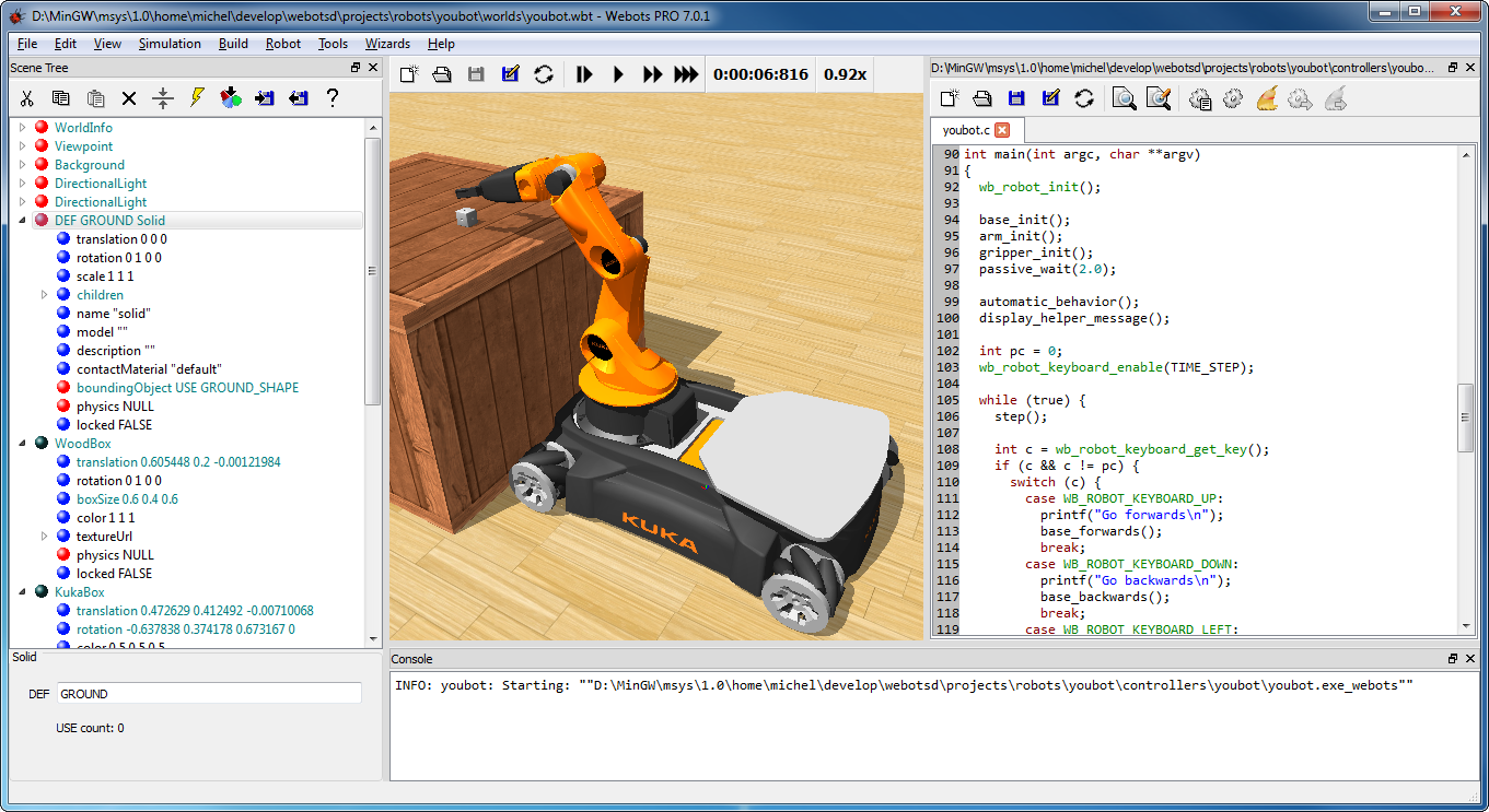 Webots PRO for Mac OS X