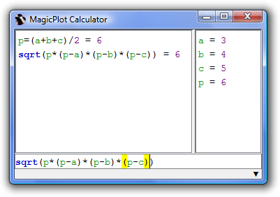 MagicPlot Calculator for Mac OS X