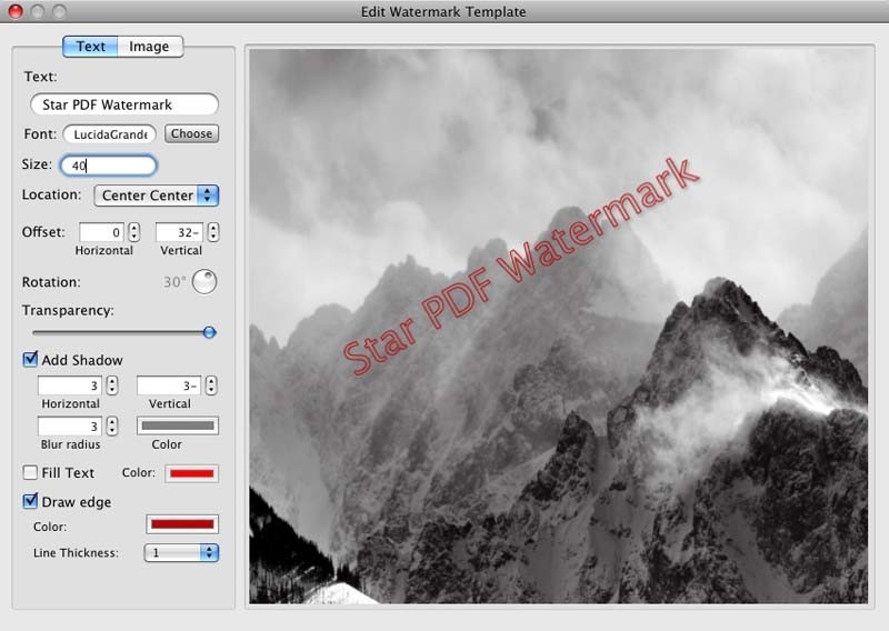 Star PDF Watermark Ultimate for Mac