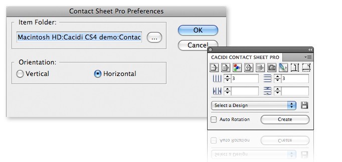 Cacidi Contact Sheet Pro CS4