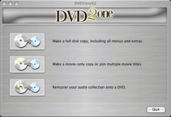 DVD2one for Mac OS X