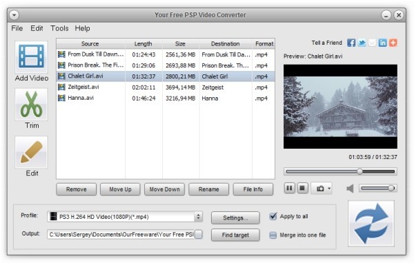 Your Free PSP Video Converter