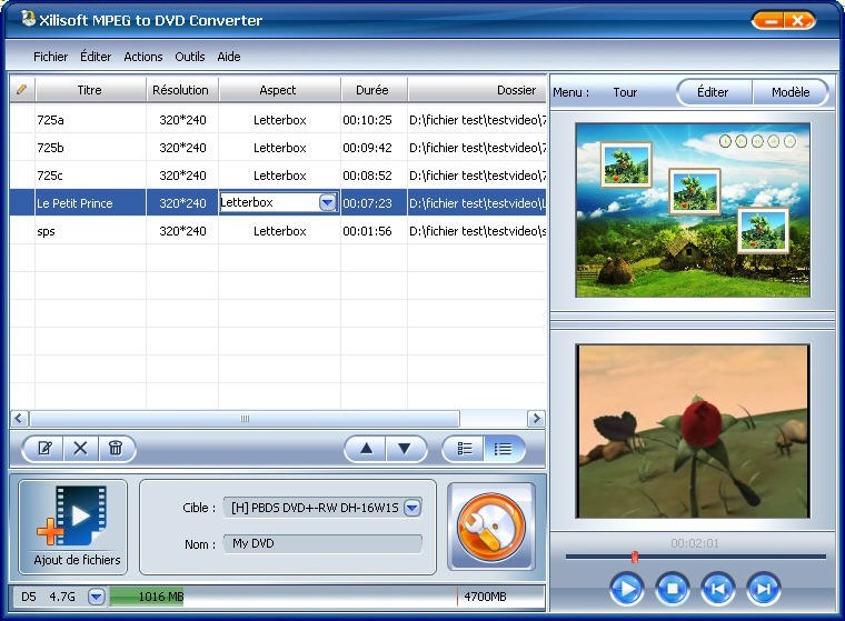 Xilisoft MPEG en DVD Convertisseur