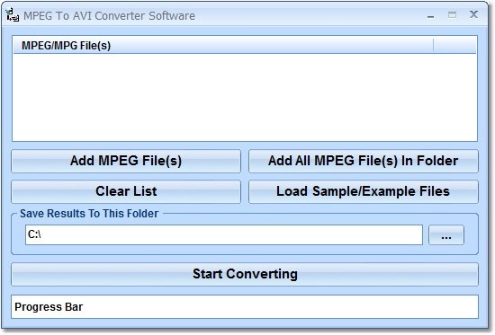 MPEG To AVI Converter Software