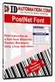 Postnet and Intelligent Mail Barcode Fonts