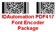 IDAutomation PDF417 Font Encoder Package