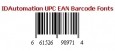 IDAutomation UPC/EAN Barcode Fonts