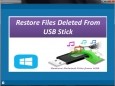 Restore Deleted Files from USB Stick