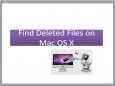 Find Deleted Files on Mac OS X
