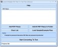 Convert Multiple PDF Files To Text Files Software